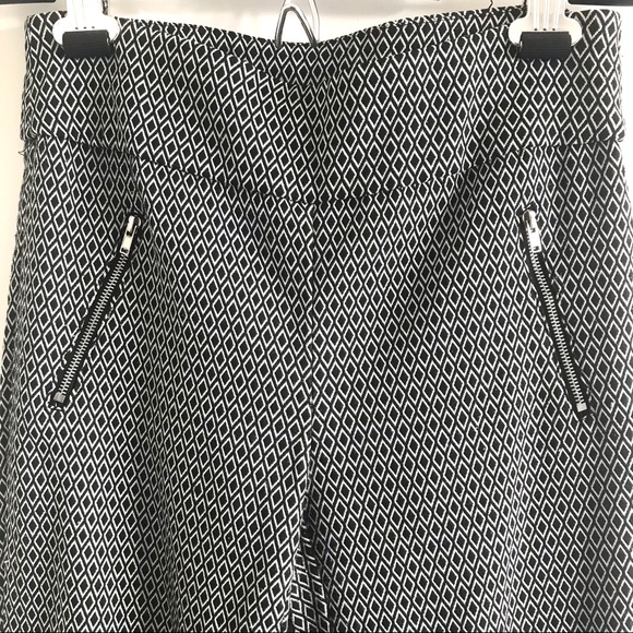 Joe B. Diamond Print Ponte Pencil Pants Sz S